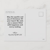 Fotocollage beter met hand verbinden feestdagenkaart (Achterkant)