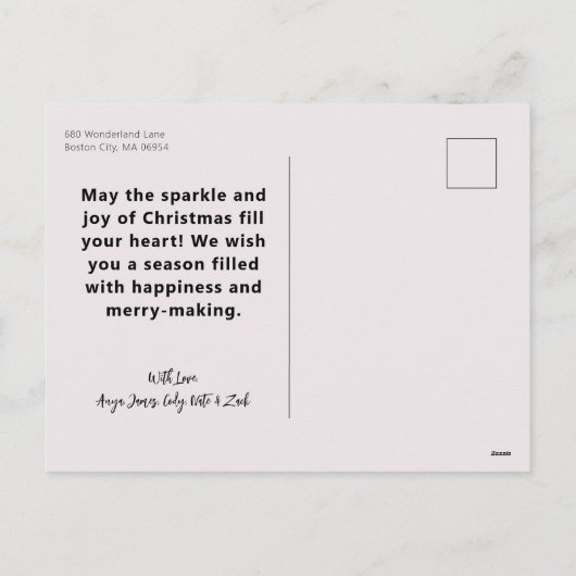 Fotocollage beter met hand verbinden feestdagenkaart (Achterkant)