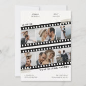 Fotocollage bruiloft kaart (Voorkant)