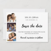 Fotocollage bruiloft save the date (Voorkant)