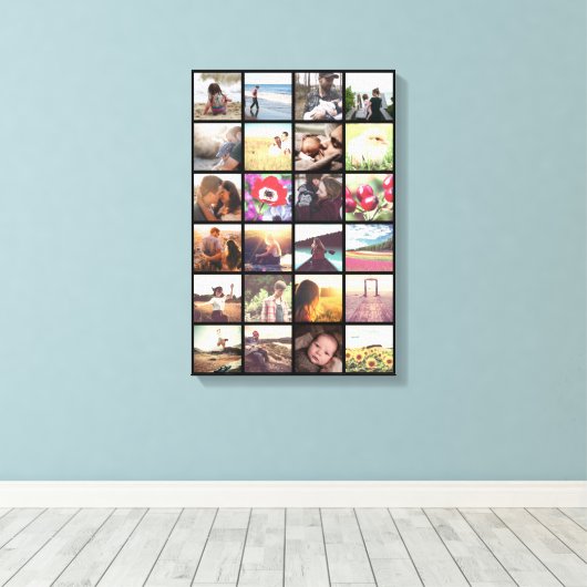 Fotocollage Canvas Afdruk (Insitu (Houten vloer))