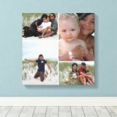 fotocollage canvas afdruk (Insitu (Houten vloer))