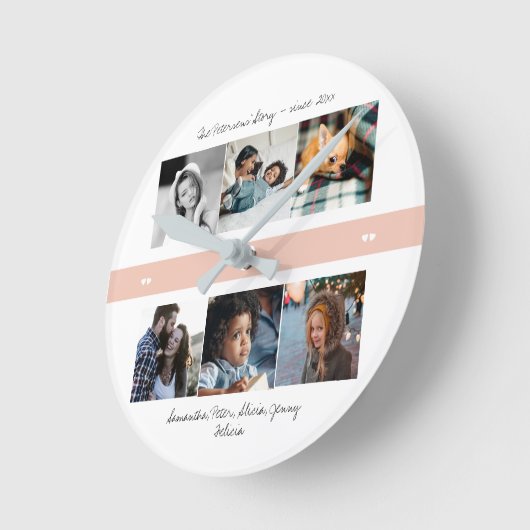 Fotocollage creëer je eigen ronde klok (Hoek)