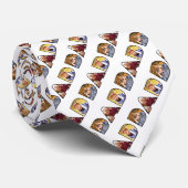 Fotocollage Dad Vaderdag Pattern Stropdas (Opgerold)