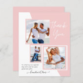 Fotocollage DANK JE WEL Bruiloft/Baby/Afsluitend/A (Voorkant / Achterkant)