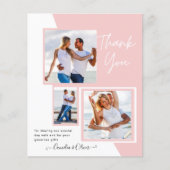 Fotocollage DANK JE WEL Bruiloft/Baby/Afsluitend/A (Voorkant)