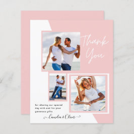 Fotocollage DANK JE WEL Bruiloft/Baby/Afsluitend/A