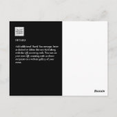 Fotocollage DANK JE WEL Bruiloft/Baby/Afsluiting/E Briefkaart (Achterkant)