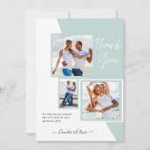 Fotocollage DANK JE WEL Bruiloft/Baby/Afsluiting/E Kaart (Voorkant)