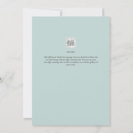 Fotocollage DANK JE WEL Bruiloft/Baby/Afsluiting/E Kaart (Achterkant)