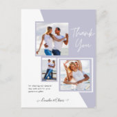 Fotocollage DANK JE WEL Bruiloft/Baby/Afstuderen/E Briefkaart (Voorkant)