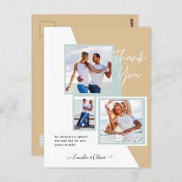 Fotocollage DANK U Bieden/Baby/Afstuderen/ENIG Briefkaart