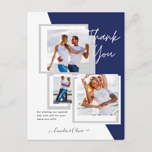 Fotocollage DANK U Bieden/Baby/Afstuderen/ENIG Briefkaart (Voorkant)
