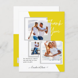 Fotocollage DANK U Bieden/Baby/Afstuderen/ENIG Briefkaart