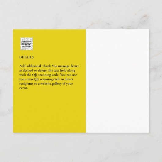 Fotocollage DANK U Bieden/Baby/Afstuderen/ENIG Briefkaart (Achterkant)