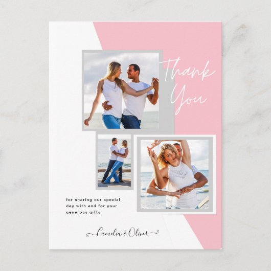 Fotocollage DANK U Bieden/Baby/Afstuderen/ENIG Briefkaart (Voorkant)