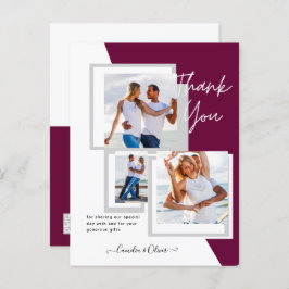 Fotocollage DANK U Bieden/Baby/Afstuderen/ENIG Briefkaart