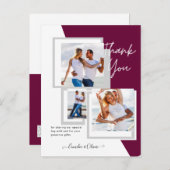 Fotocollage DANK U Bieden/Baby/Afstuderen/ENIG Briefkaart (Voorkant / Achterkant)