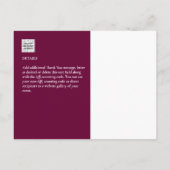 Fotocollage DANK U Bieden/Baby/Afstuderen/ENIG Briefkaart (Achterkant)