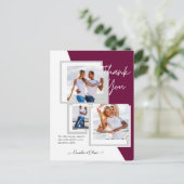 Fotocollage DANK U Bieden/Baby/Afstuderen/ENIG Briefkaart (Staand voorkant)