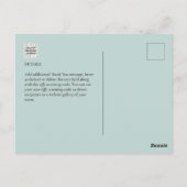 Fotocollage DANK U Bieden/Baby/Afstuderen/ENIG Briefkaart (Achterkant)