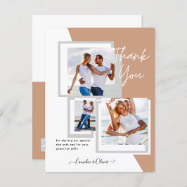 Fotocollage DANK U Bieden/Baby/Afstuderen/ENIG Briefkaart