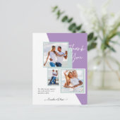 Fotocollage DANK U Bieden/Baby/Afstuderen/ENIG Briefkaart (Staand voorkant)