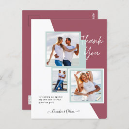 Fotocollage DANK U Bieden/Baby/Afstuderen/ENIG Briefkaart