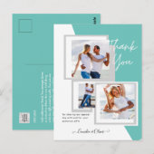 Fotocollage DANK U Bieden/Baby/Afstuderen/ENIG Briefkaart (Voorkant / Achterkant)