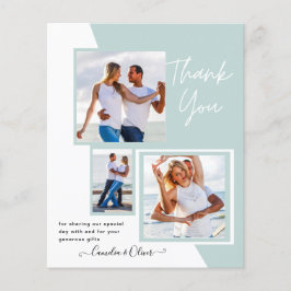 Fotocollage DANK U Bieden/Baby/Afstuderen/ENIG Flyer