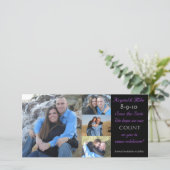 Fotocollage De datum opslaan Save The Date (Staand voorkant)