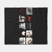 Fotocollage Dekbed - Liefde/Huwelijk/Jubileum Fleece Deken (Voorkant (Horizontaal))