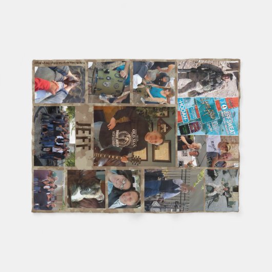 Fotocollage deken (Voorkant (Horizontaal))