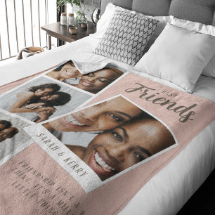 Fotocollage Dekens van fleece voor beste vrienden