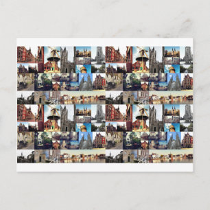 Fotocollage Delft 6 Briefkaart