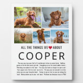 Fotocollage Dingen die we van jou houden Huisdier Fotoplaat (Voorkant)