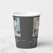 Fotocollage Donkergrijs Graduation Party Papieren Bekers (Links)