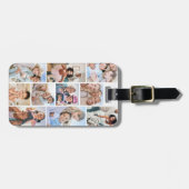 Fotocollage Eenvoudig Elegant Afbeelding Bagagelabel (Voorkant horizontaal)