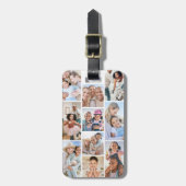 Fotocollage Eenvoudig Elegant Afbeelding Bagagelabel (Voorkant verticaal)