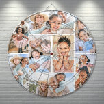 Fotocollage Eenvoudig Elegant Afbeelding Dartbord<br><div class="desc">Dit gepersonaliseerde dartbord is voorzien van een eenvoudige 8-foto collage, waardoor het een leuke en betekenisvolle aandenken voor elke gelegenheid. Met elke fotosleuf kunt u favoriete herinneringen laten zien, of het nu gaat om familiemomenten, vakantiefoto's, vrienden, huisdieren of iets anders dat een glimlach teweegbrengt. Een geweldig cadeau voor Vaderdag, Moederdag,...</div>