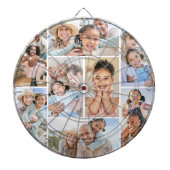 Fotocollage Eenvoudig Elegant Afbeelding Dartbord (Voorkant)