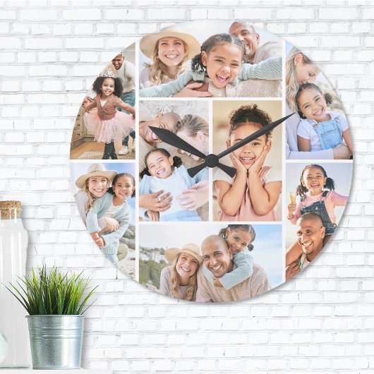 Fotocollage Eenvoudig Elegant Afbeelding Grote Klok