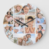 Fotocollage Eenvoudig Elegant Afbeelding Grote Klok (Voorkant)