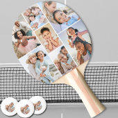 Fotocollage Eenvoudig Elegant Afbeelding Tafeltennisbatje