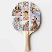 Fotocollage Eenvoudig Elegant Afbeelding Tafeltennisbatje (Voorkant)