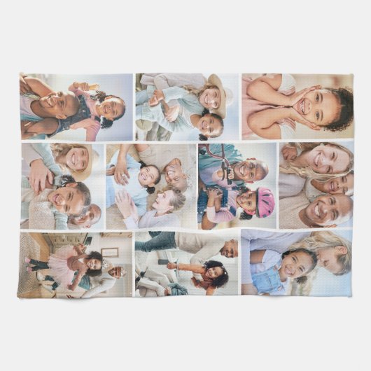 Fotocollage Eenvoudig Elegant Afbeelding Theedoek (Horizontaal)