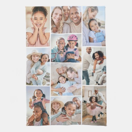 Fotocollage Eenvoudig Elegant Afbeelding Theedoek (Verticaal)