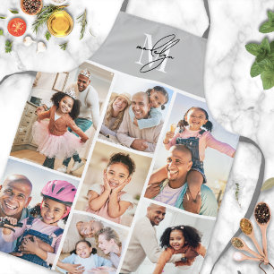 Fotocollage Eenvoudig Elegant Beeld Schort