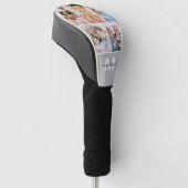 Fotocollage Eenvoudig Monogram Afbeelding Golfheadcover (Schuin)