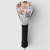 Fotocollage Eenvoudig Monogram Afbeelding Golfheadcover (Voorkant)